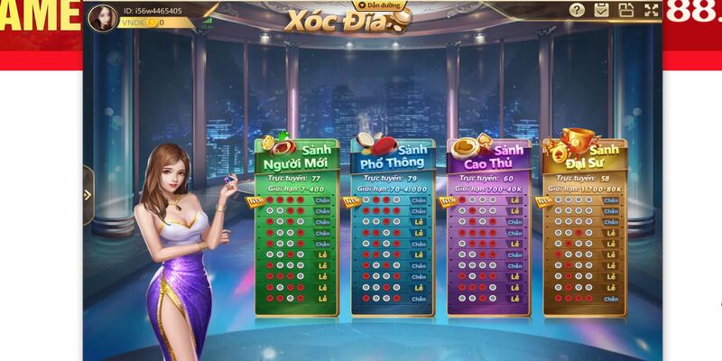 Xóc đĩa J88 - Trò chơi đổi thưởng trực tuyến cực kì hấp dẫn 2 Giới thiệu game xóc đĩa